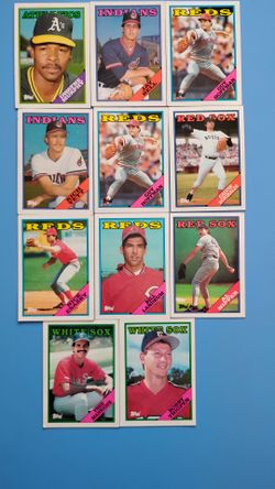 1988 Topps Baseball Cards Lot of 11