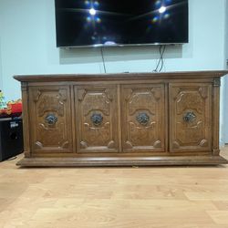 Wooden Console Table With Storage