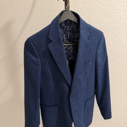Blue Navy Nautica Aviation Suit Jacket 36S