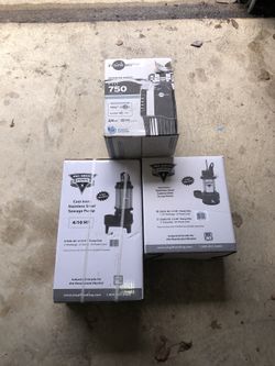 Plumbing Supplies (Sump Pump, Sewage Pump & Garbage Disposal)
