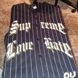 Supreme Love Hate Baseball Shirt 