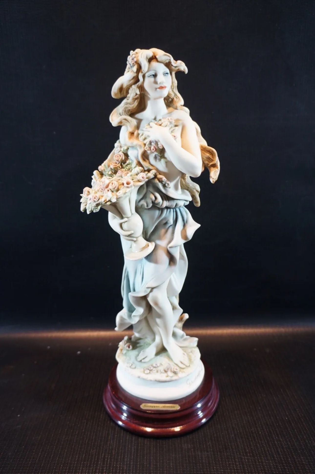Giuseppe Armani Florence Figurine SPRING-LADY W/FLOWER BASKET 0181C MIB 12"