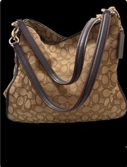 Vintage Coach Signature Hobo Shoulder Bag Y2K