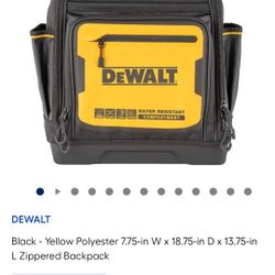 Dewalt Back Pack Tool Bag