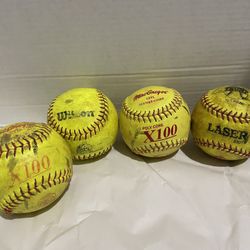 Mixed Lot Softballs 