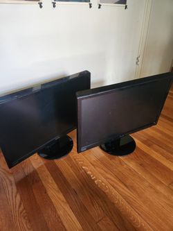 Pair Of 23in Asus Monitors