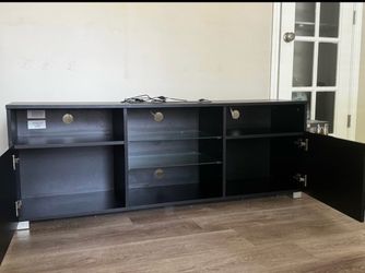 Black furniture stand