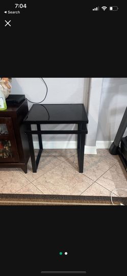 Black Glass Table