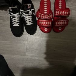 Kappa Slides And Nike Shoes Size 9.5