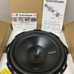 New 12” inch Rockford Fosgate Punch (P3) 1200 Watts Max Car Audio Bass Subwoofer {No Credit Easy Financing} ✅🔥