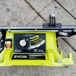 Ryobi 15 amp 10"table saw