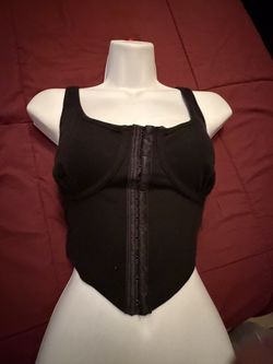 Black Medium Corset Tank Top ❤️