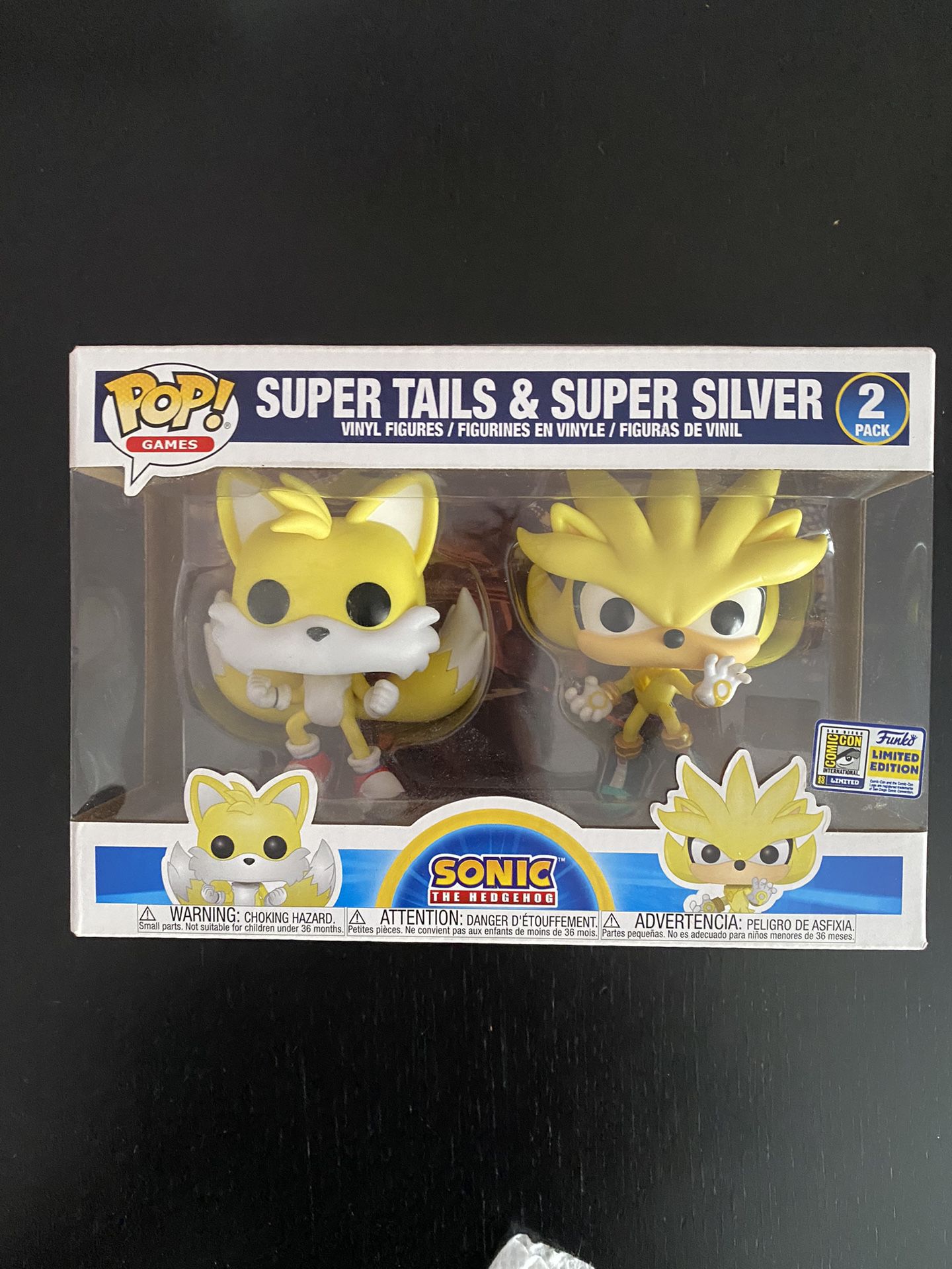 Funko Pop Super Tails & Super Silver 2 Pack Sonic Hedgehog em