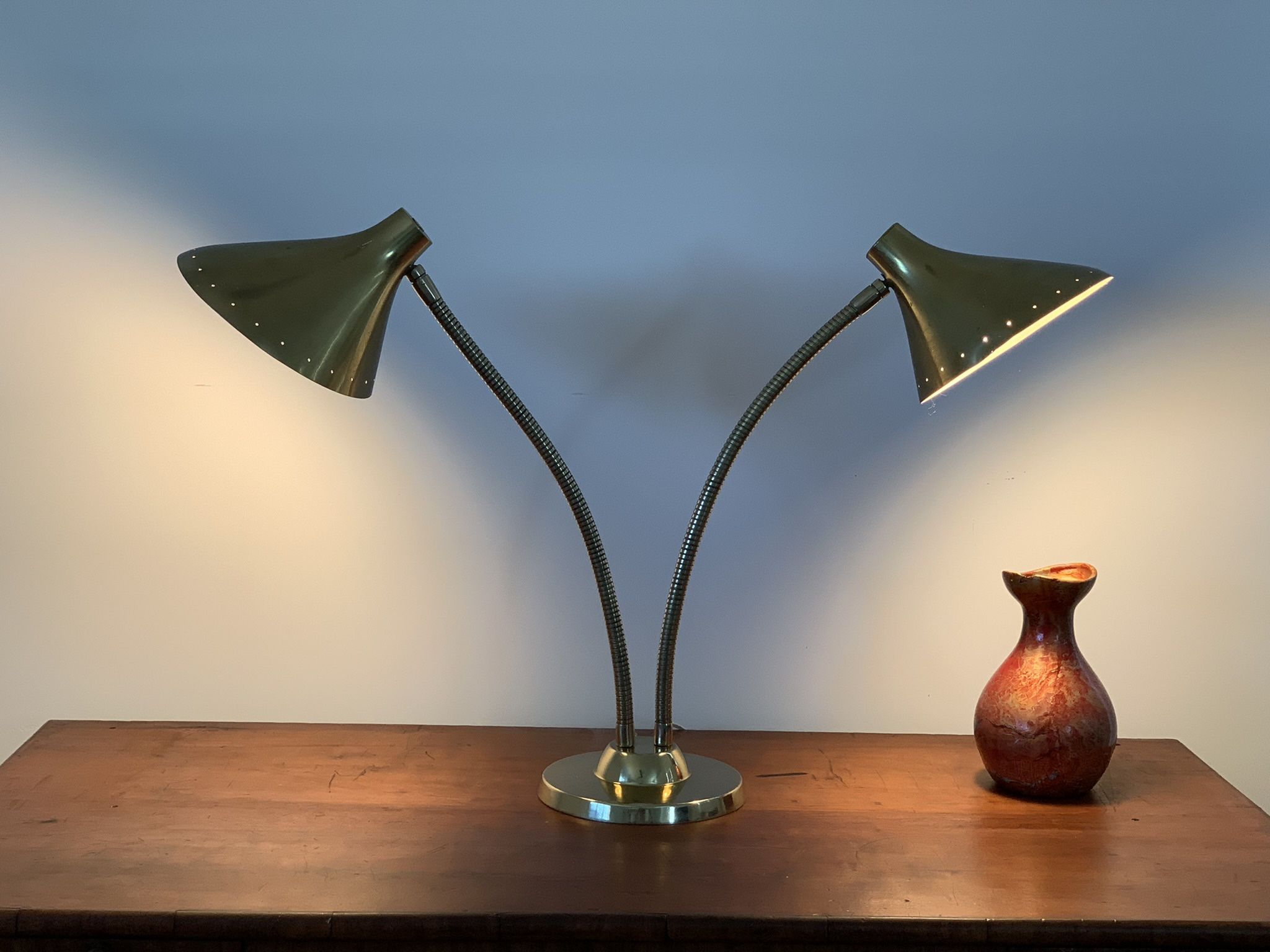 MID CENTURY LAUREL DUAL LAMP
