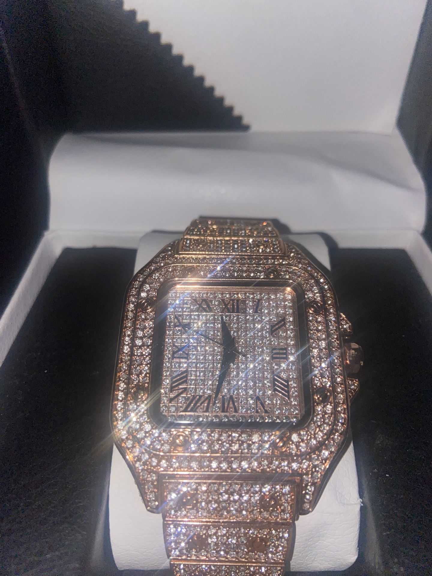 Pink Moissanite Watch