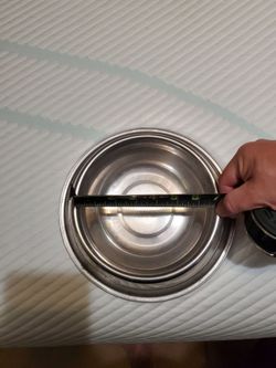 Set of two stainless steel dog bowl 4 cups each