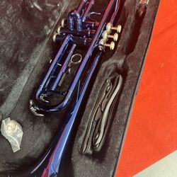 Nice Blue Trumpet with New Mouthpiece and Valve Oil Excellent Condition $200 Firm