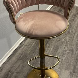 Pink barstools 