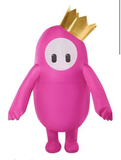 Adult Pink Fall Guys Inflatable Costume 