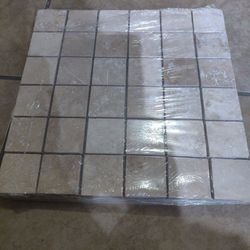 Travertine mosaic tile