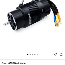 Surpass Hobby 4092 1100KV Brushless Motor Shaft 5mm with Water Cooling Jacket for RC Boat (1100kv)