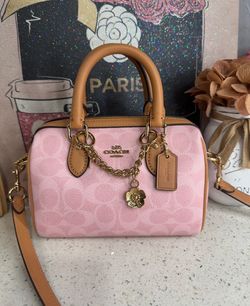 Coach Powder Pink Mini Rowan