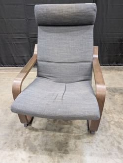Patio High-Back Armchair with Dark Bentwood Frame