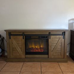 TV Stand with Fireplace