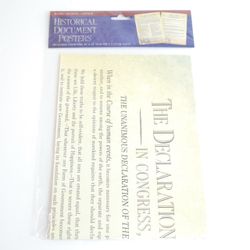 Historical Document Posters 2piece Set - NEW