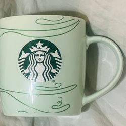 Starbucks 12 Oz Mug. Logo. Mint Green