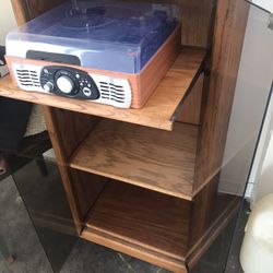 Nice oak entertainment center