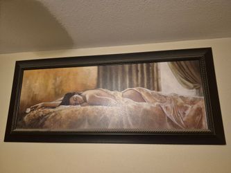 4ft painting with wood frame