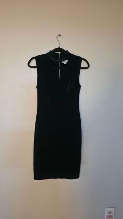 Green Velvet Dress Calvin Klein