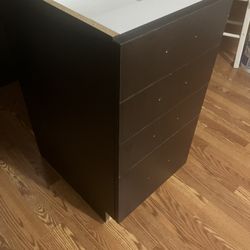 Espresso Kitchen 4 Drawer Cupboard