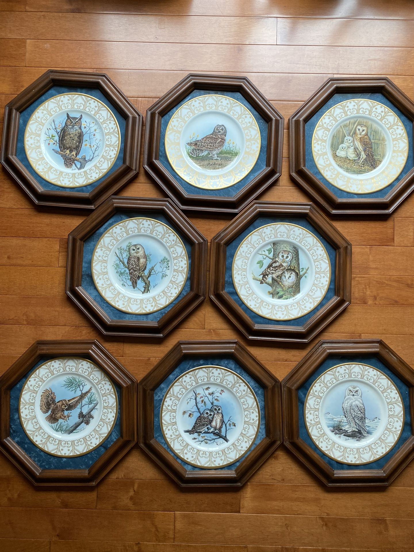 EDWARD MARSHALL BOEHM LIMITED EDIEDWARD MARSHALL BOEHM LIMITED EDITION OWL PLATE COLLECTION "BARN OWL" PLATE 10 5/8 ‘’. 8 For $6,$15 Each