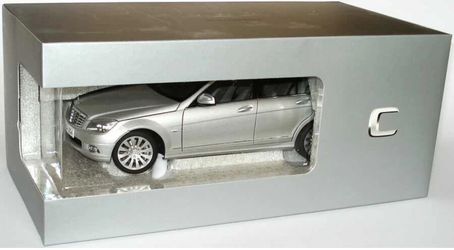 Rare Mercedes C Class W204 Elegance Iridium Silver 1:18 AutoArt (Dealer Model)