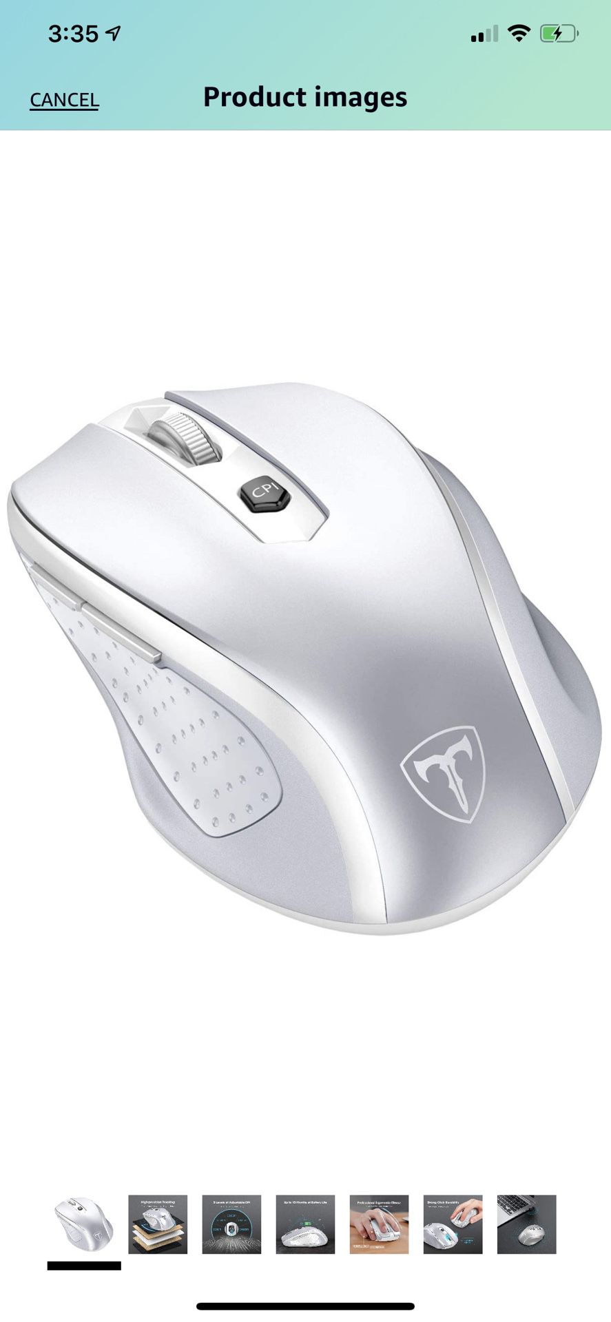 Silver Wireless Mouse