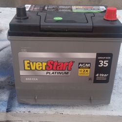 EverStart Platinum AGM Group Size 35 New Never Been Used 