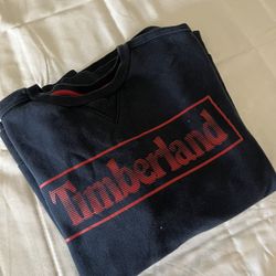 Navy And Red Timberland Sweatshirt 