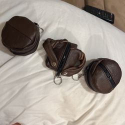 Real Leather Money Change Purses