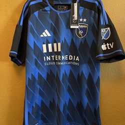 ADIDAS EARTHQUAKES JERSEY AUTHENTIC LARGE 