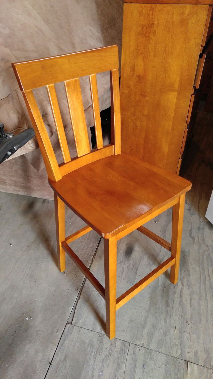 Solid wooden chair