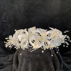 Wedding Headpiece #7 - Off-White