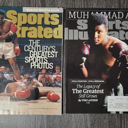 (2) Muhammad Ali Sports Illustrated Boxing Magazines 