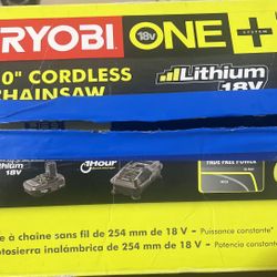 RYOBI One+ 10 in. 18-Volt Cordless Chainsaw