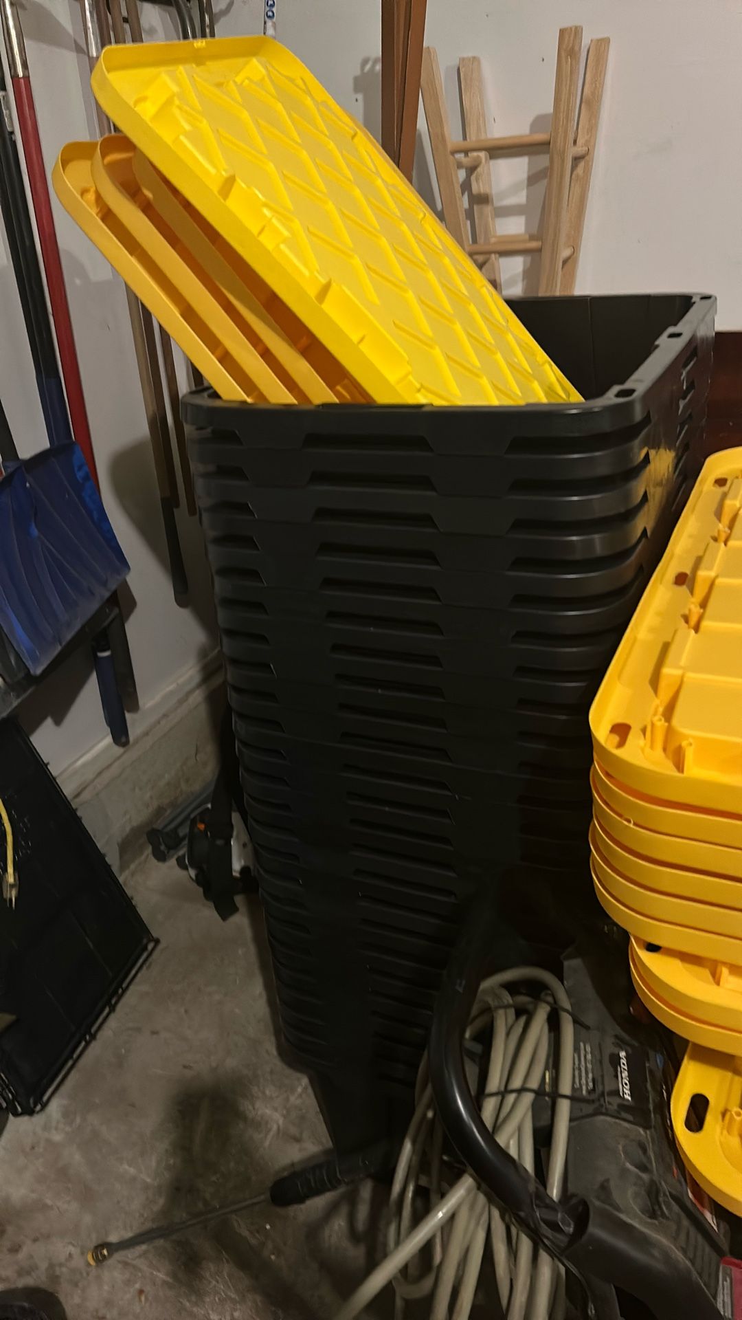 25 totes/ Containers