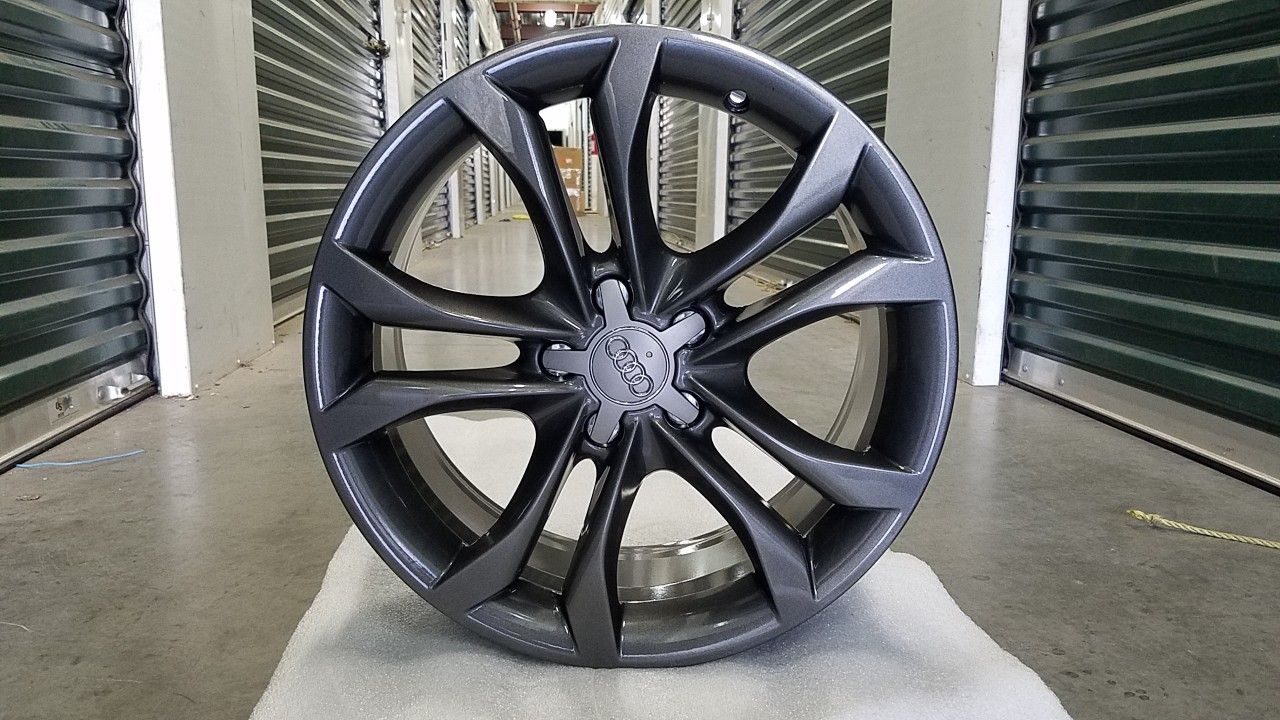 OEM Set 4x 18" Audi S4 A4 Gun Metal Grey Wheels Rims