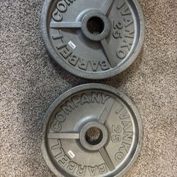 2-25lb. Olympic Weight Plates 