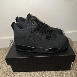 Size 7Y Youth - Air Jordan 4 Retro Black Cat GS (2025) (IB4171-010) 