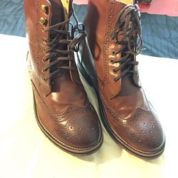 Real leather Upper shoes (Size us 8)